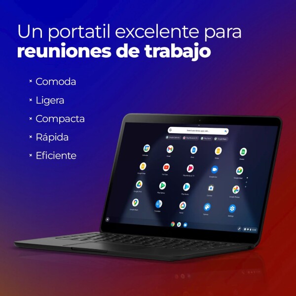 Notebook Laptop HP Google Pixelbook Go M3 8Gb Ram 64gb 13.3¨ Variante Color Negro