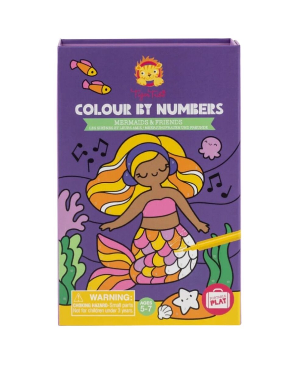 Colorear por números: sirenas y amigas - S/C 