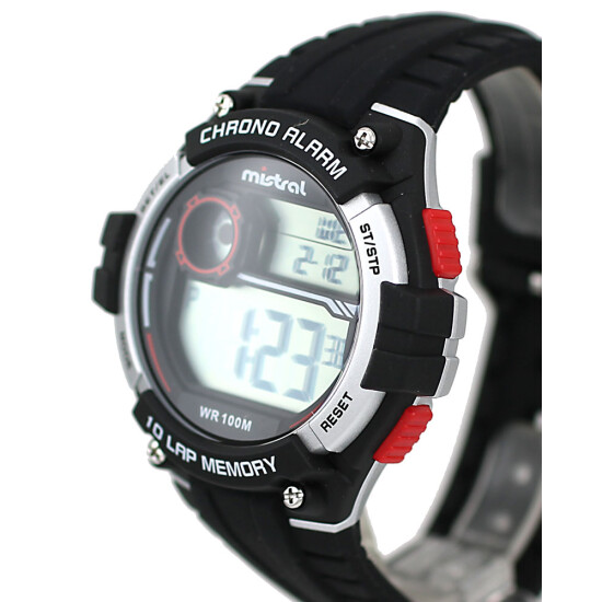 Reloj Mistral Deportivo Silicona Negro 0