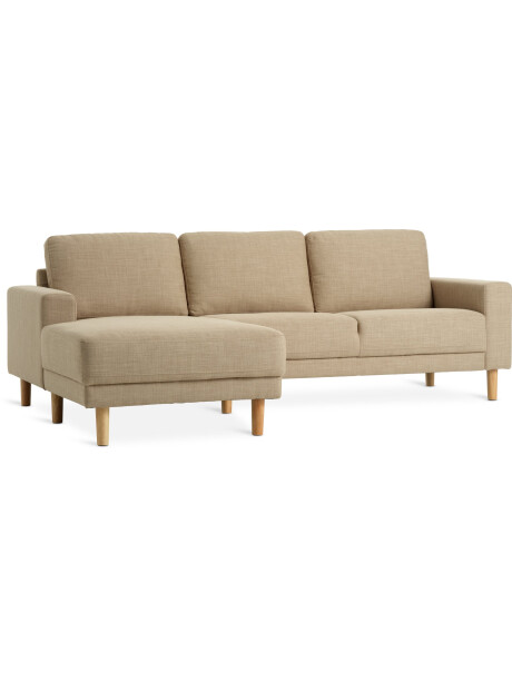Sofá EGENSE con chaise longue tela arena Sofá EGENSE con chaise longue tela arena