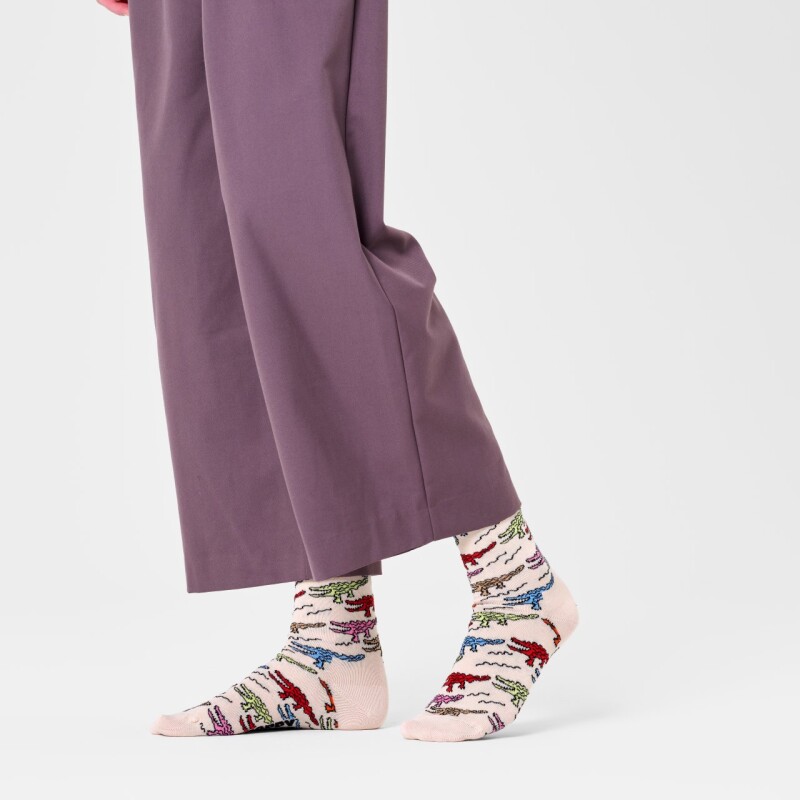 Happy Socks Medias - Beige Crocodile Happy Socks Medias - Beige Crocodile