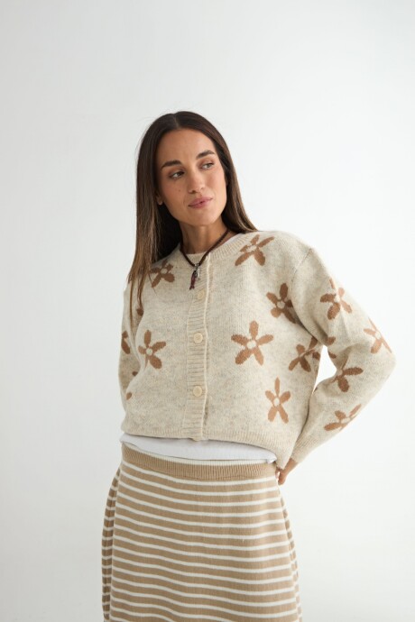 CARDIGAN MARGARITA BEIGE