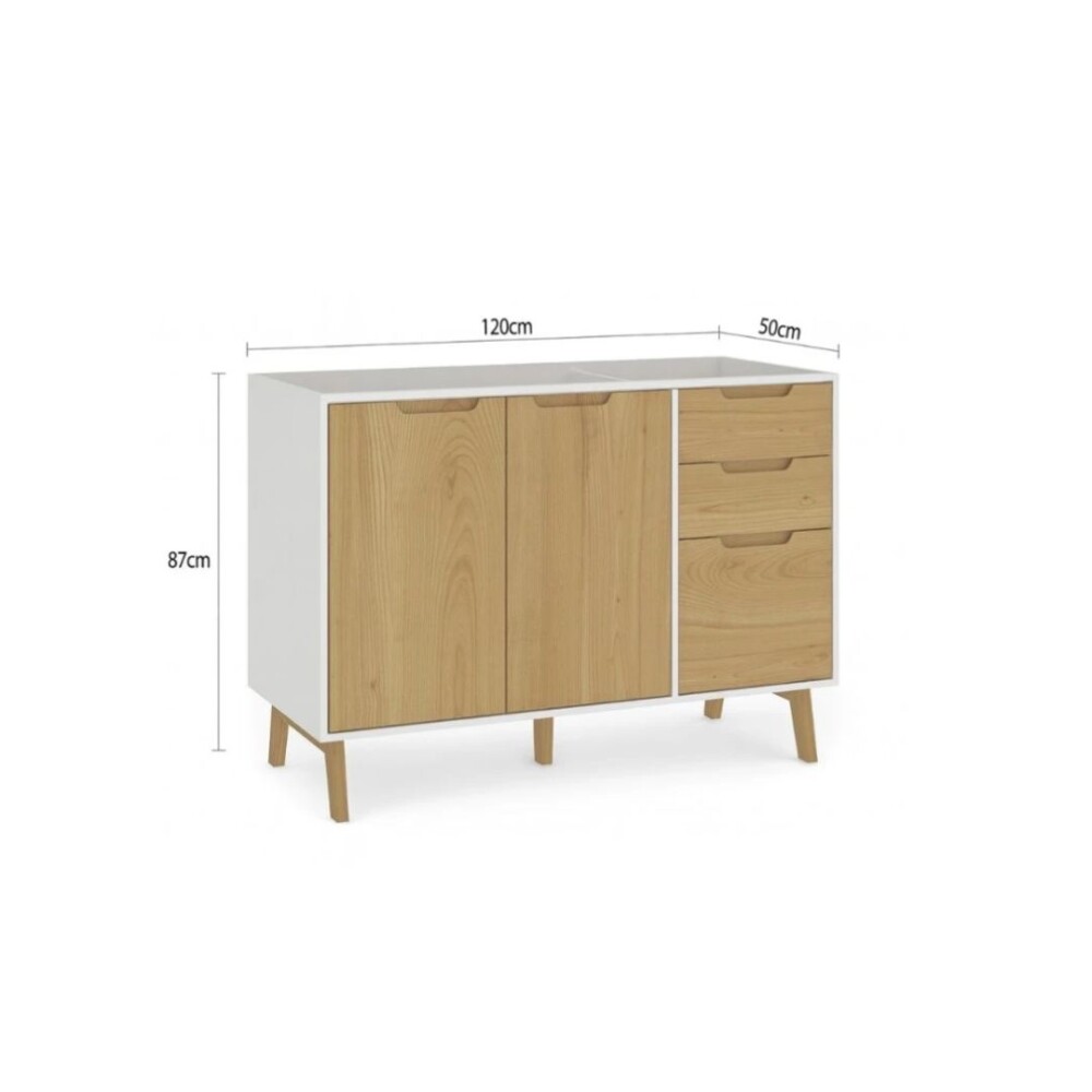 COMBO COCINA - BAJO MESADA + AÉREO + PILETA TRAMONTINA BLANCO
