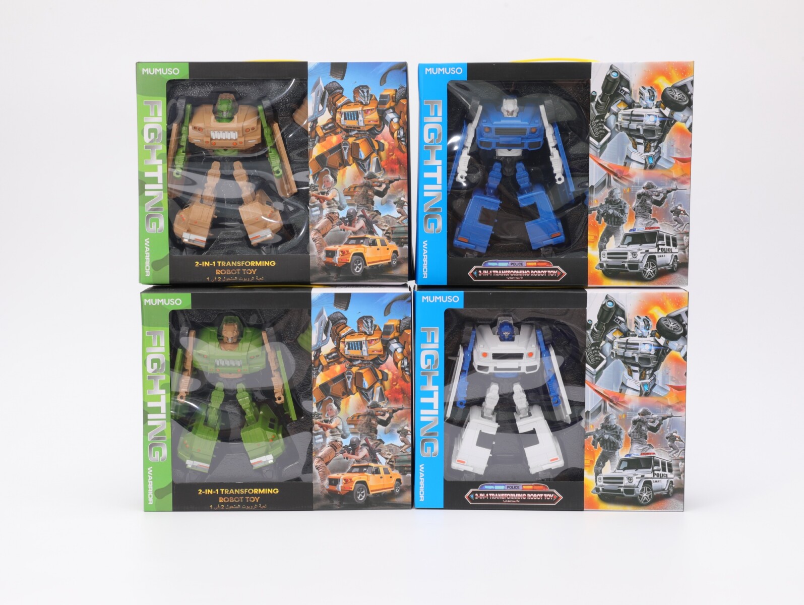 ROBOT TRANSFORMABLE 2 EN 1 (COCHE POLICIAL) 