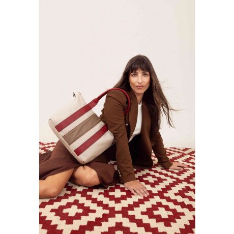 Cartera Pola Arena Rubí y Castaño