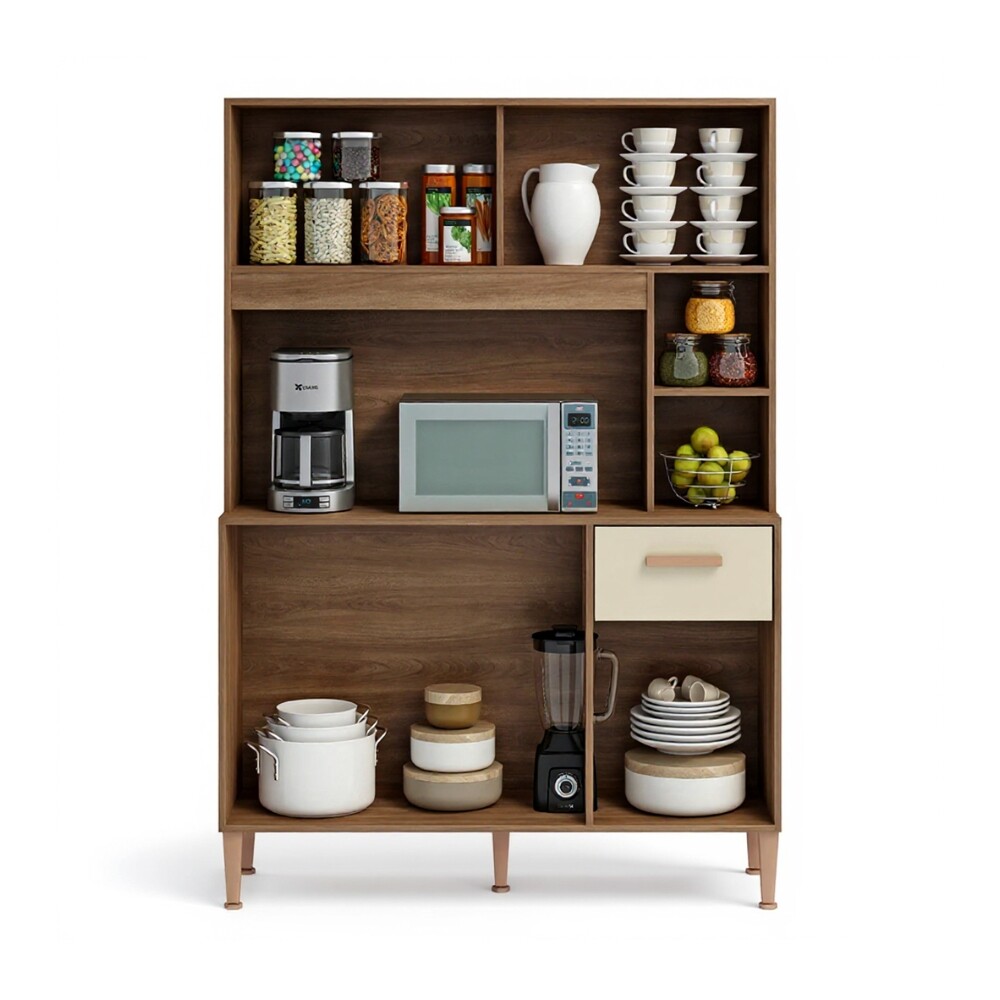 KIT DE COCINA ALACENA ARMARIO APARADOR COMPACTA - 5 PUERTAS 1 CAJÓN KIT DE COCINA ALACENA ARMARIO APARADOR COMPACTA - 5 PUERTAS 1 CAJÓN