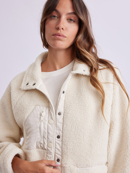Campera Sherpa Crudo