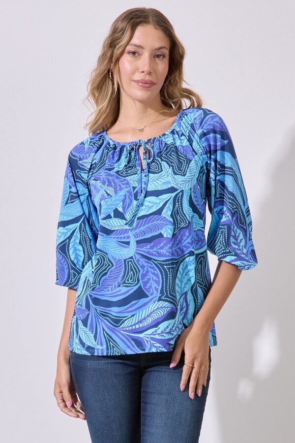 Blusa Printed AZUL/MULTI