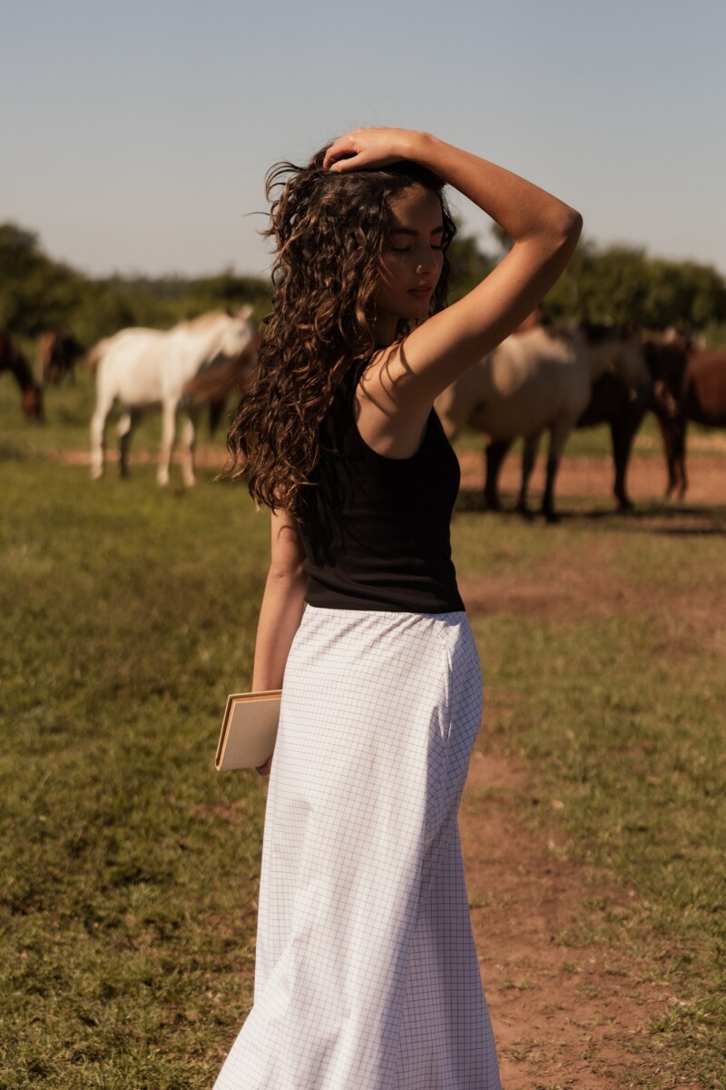 Vestido Gianna B&W Cuadrille Vestido Gianna B&W Cuadrille
