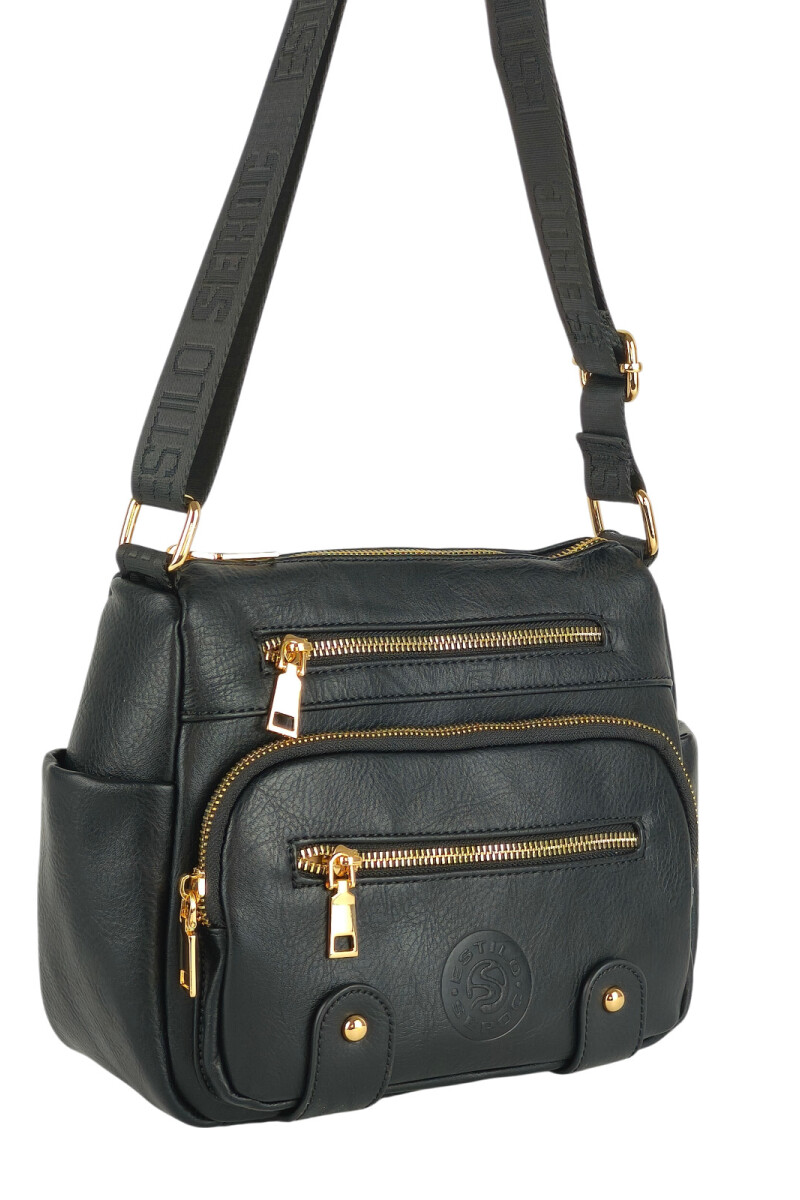 Bandolera varios cierres Negro