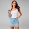 Bividi Modal Rib Cropped Bividi Mujer Classic White