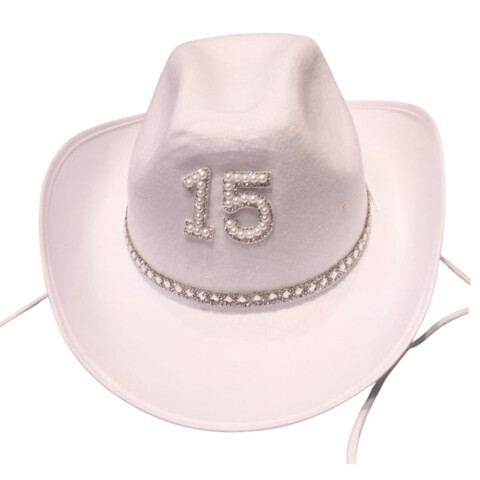 Sombrero Cowboy N°15 BLANCO