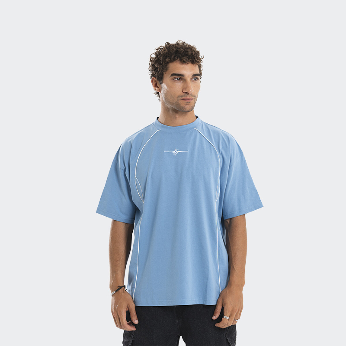 Remera Pulau Glitch - Azul 