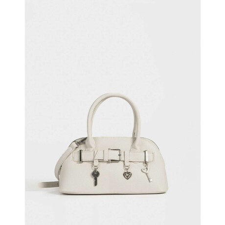 Cartera Mini Bowling Blanco Crudo