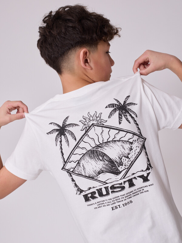 T-SHIRT LYSANDER TEEN RUSTY Blanco