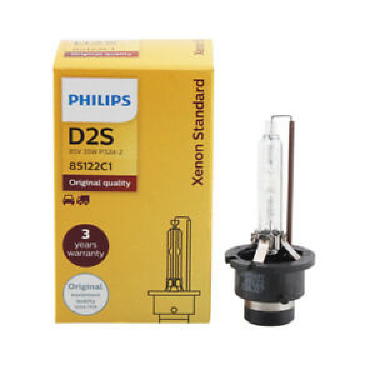 LAMPARA - XENON D2S P32D 35W 6000K (CADA UNA) PHILIPS 