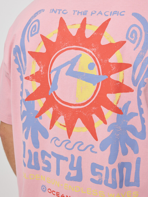 T-SHIRT EXAVI RUSTY Rosa Claro