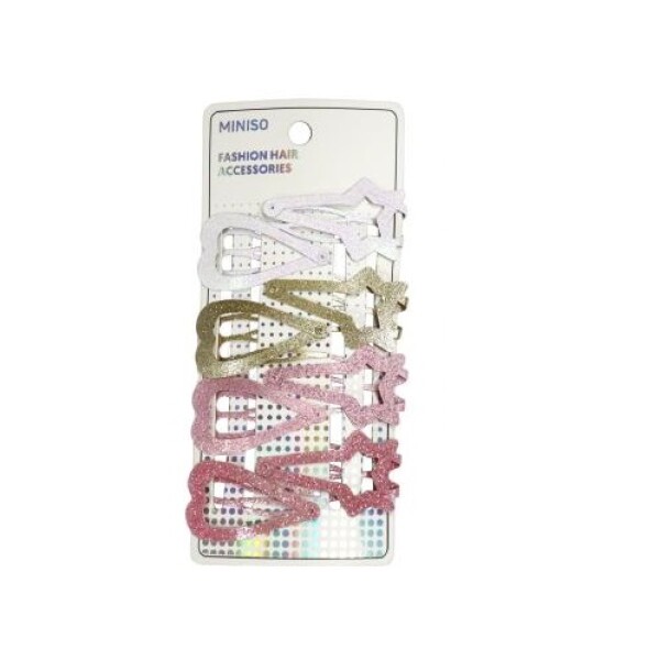 Clip de cabello corazón 8pcs diseño 2