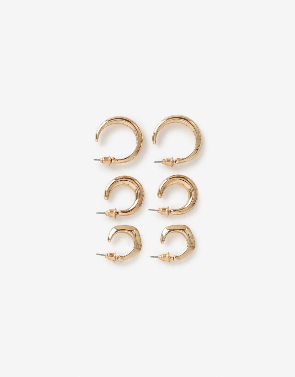 Set De Argollas Metal 
