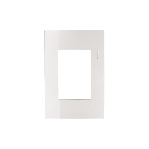 Plaqueta p/3 módulos - Presta Pro blanca C51326