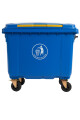 Contenedor De Residuos Azul - 660 Litros Contenedor De Residuos Azul - 660 Litros
