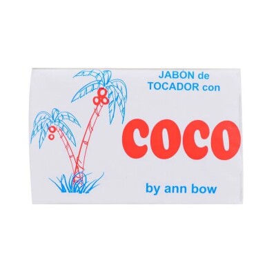 Jabón en Barra AnnBow de Coco 140 GR Jabón en Barra AnnBow de Coco 140 GR