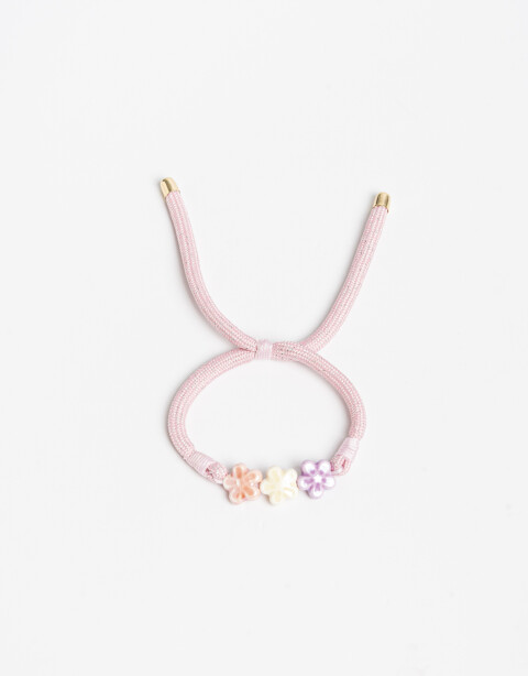 Pulseras Flexibles Color Pulsera Flexible Para Niñas Flores Cerámica - Combinacion Multicolor