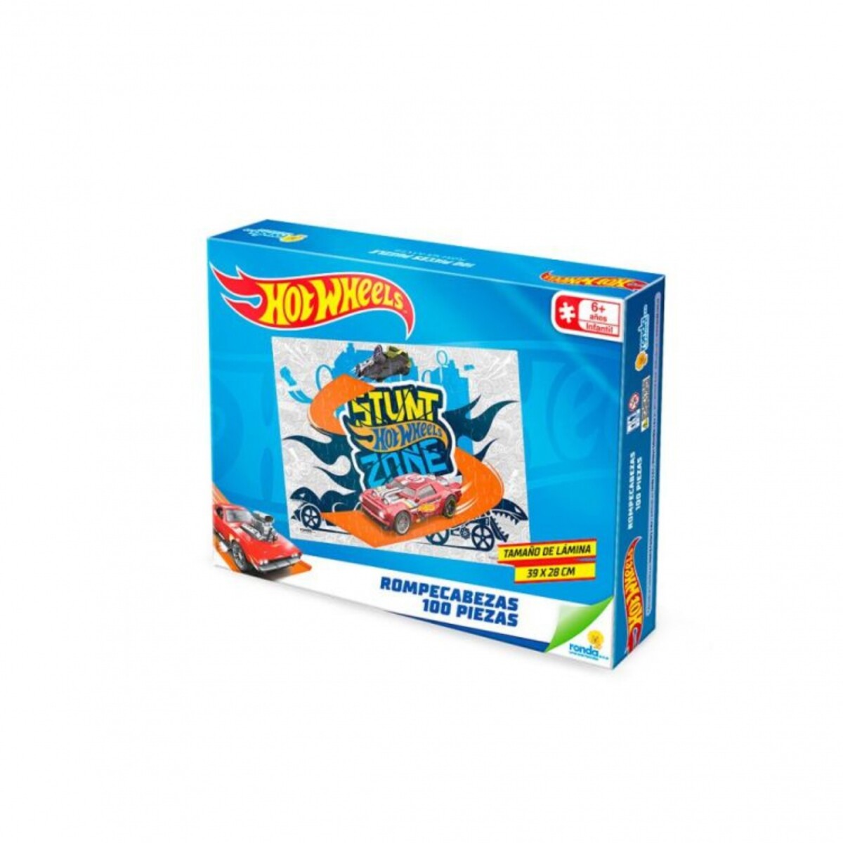 RONDA ROMPECABEZAS 100 PIEZAS HOT WHEELS 