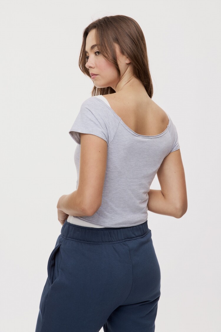 REMERA TREVI Gris Melange