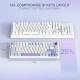 Teclado Gamer Redragon Ucal Pro RGB Cream Purple Green SP Teclado Gamer Redragon Ucal Pro RGB Cream Purple Green SP