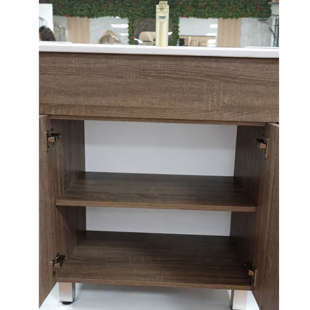 Mueble de pie con mesada 2 puertas Dark Sona 60x46 Mueble De Pie Con Mesada 2 Puertas Dark Sona 60x46