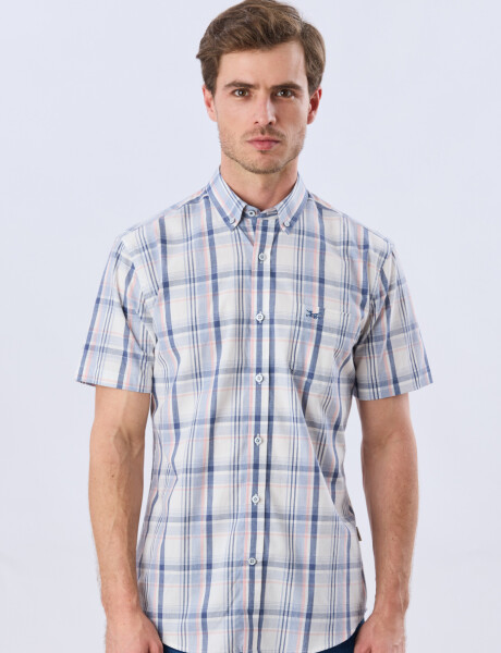 CAMISA CUADROS Blanco