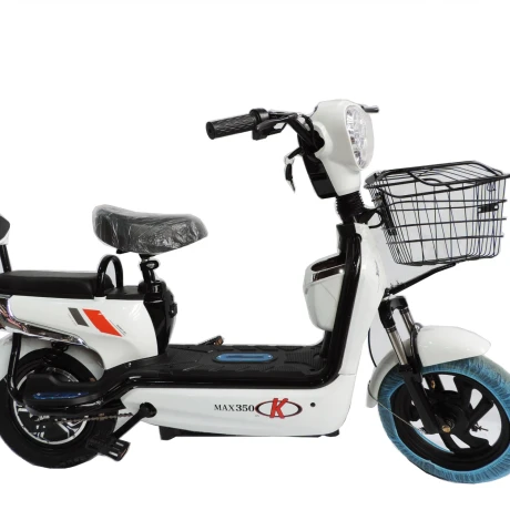 Moto Eléctrica MAX350 con Pedales BLANCO