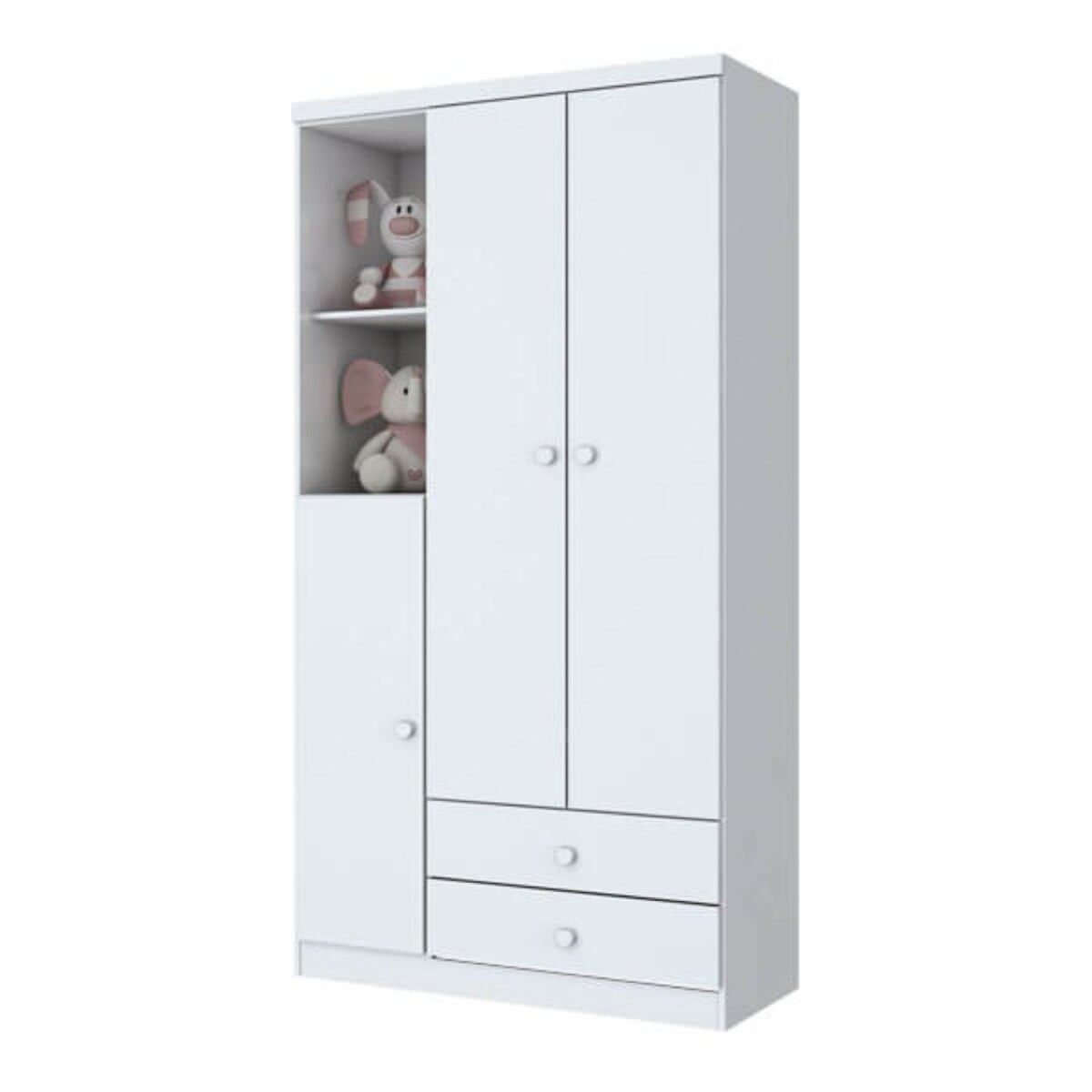 Ropero 3 Puertas Bala De Menta i110 Henn Blanco 