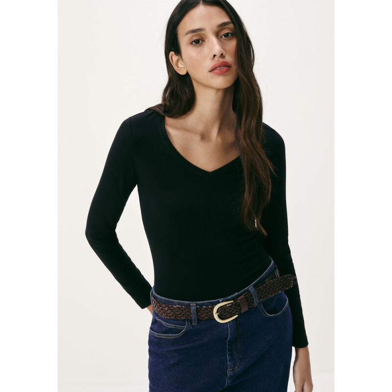 BLUSA ML FEM PRETO ESCURO