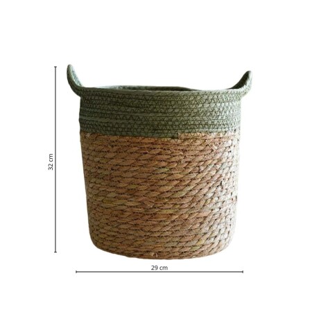 Canasto Seagrass 29 cm Verde