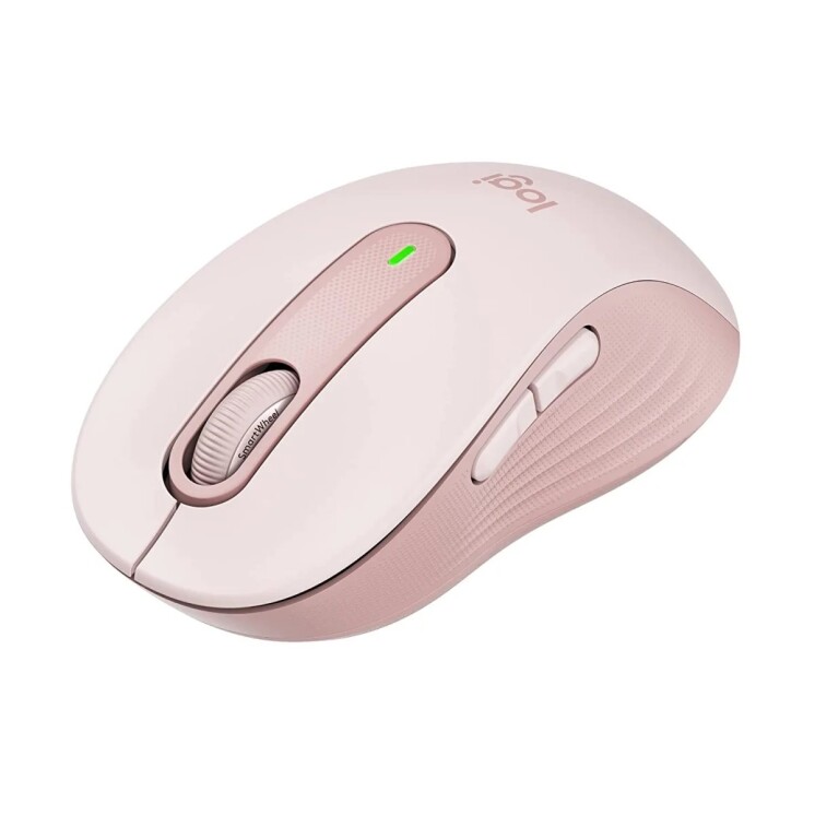 Mouse Inalámbrico Logitech Signature M650 Silencioso Bluetooth y Logi Bolt 910-006250 Rosa