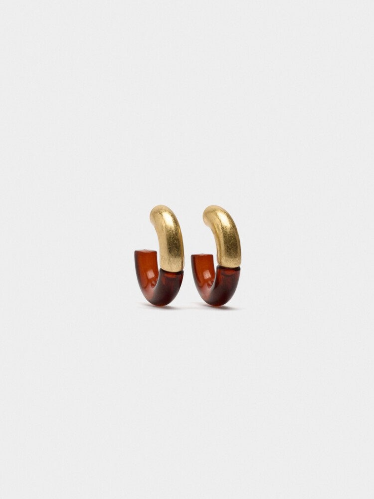Aros Abiertos Efecto Carey marron