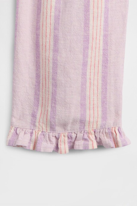 Pantalón De Lino Mujer Pale Lilac