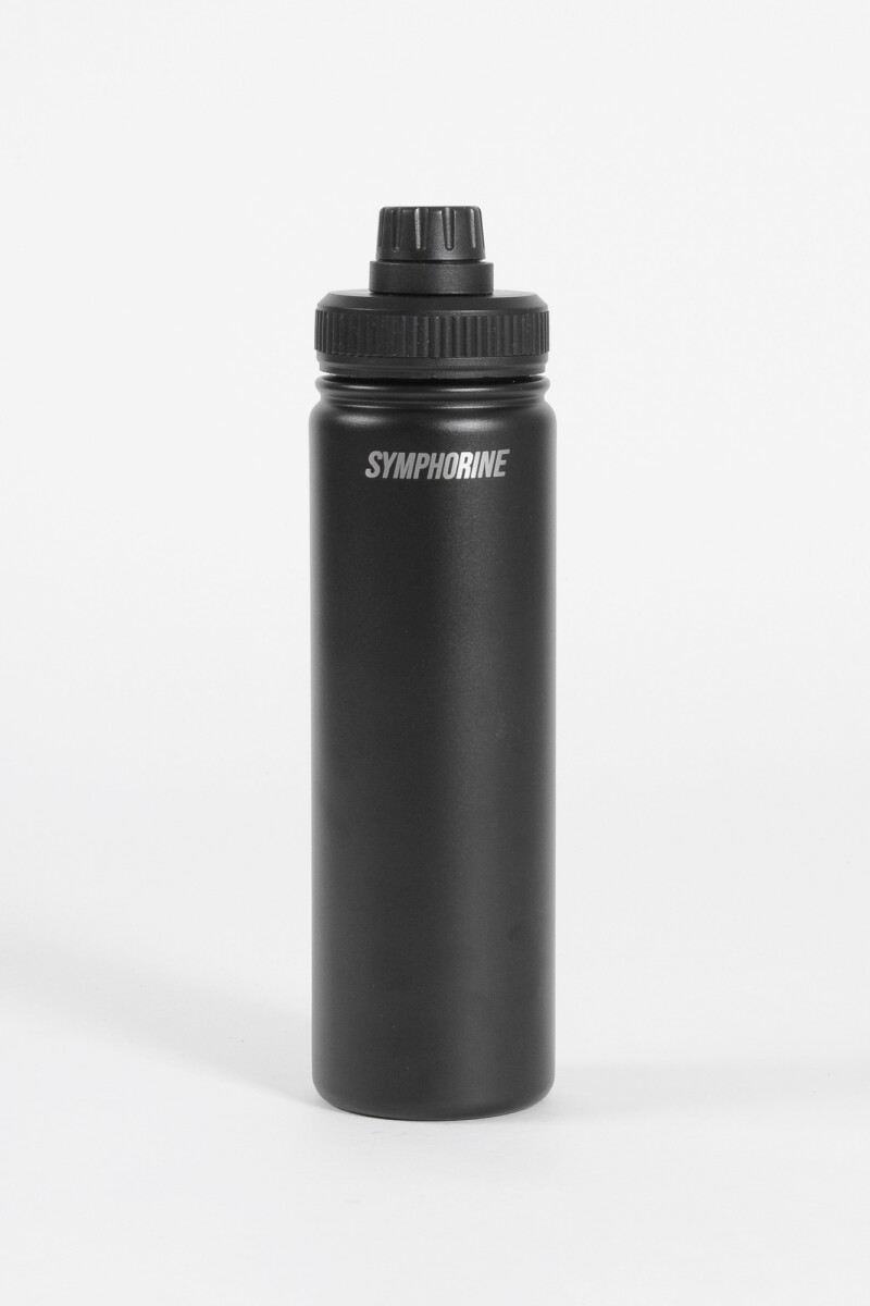 Botella térmica acero negro