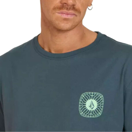 Remera Volcom Frequency Azul
