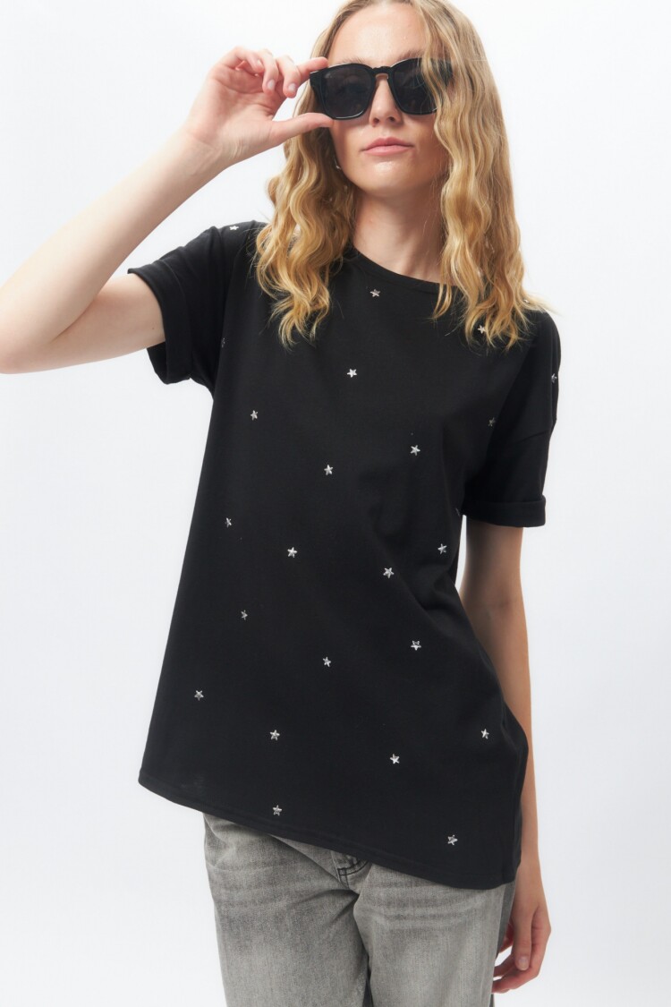 REMERA STELLE Negro