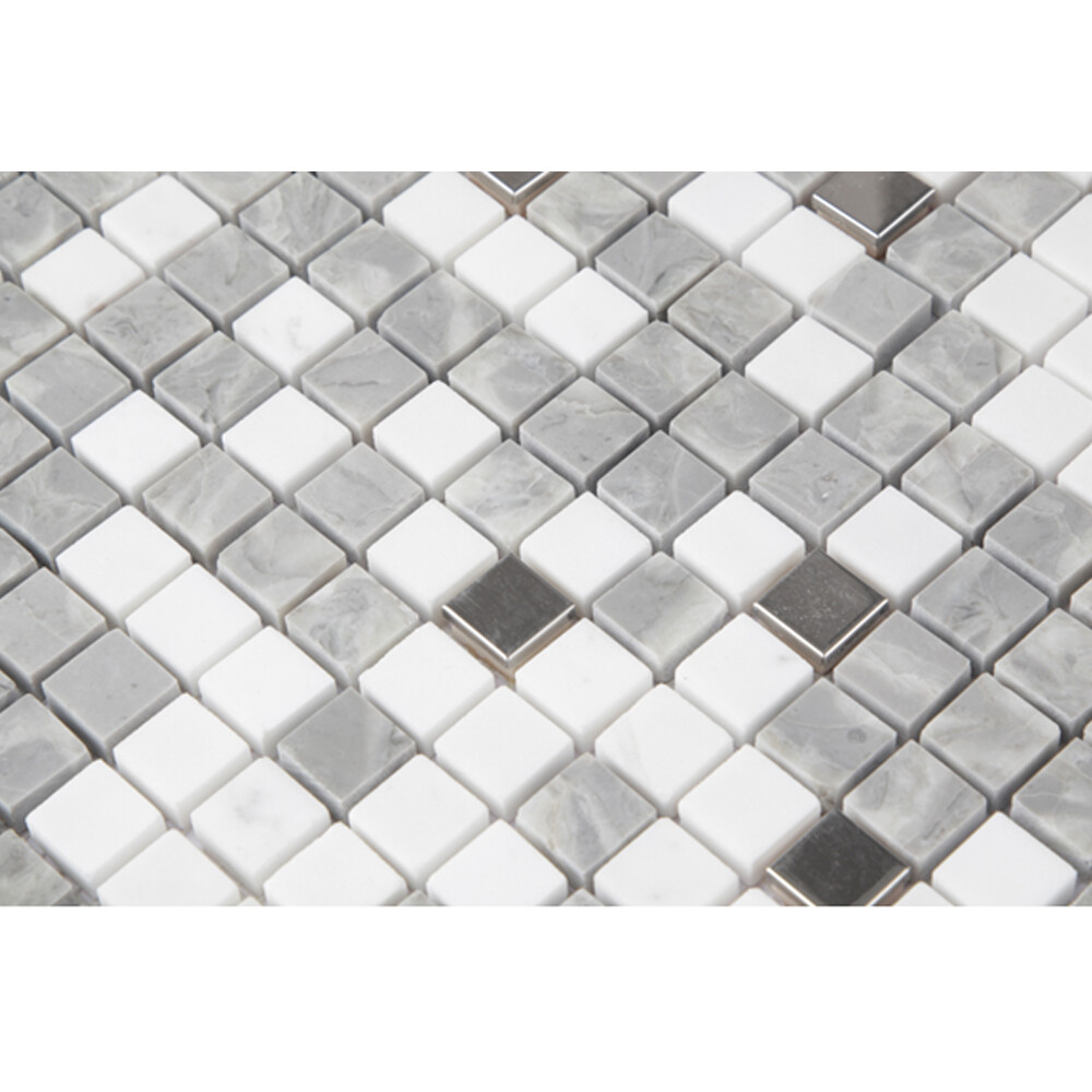 MOSAICO CON TERMINACIÓN DE PIEDRA 300x300x8 mm Mosaico Con Terminación De Piedra 300x300x8 Mm