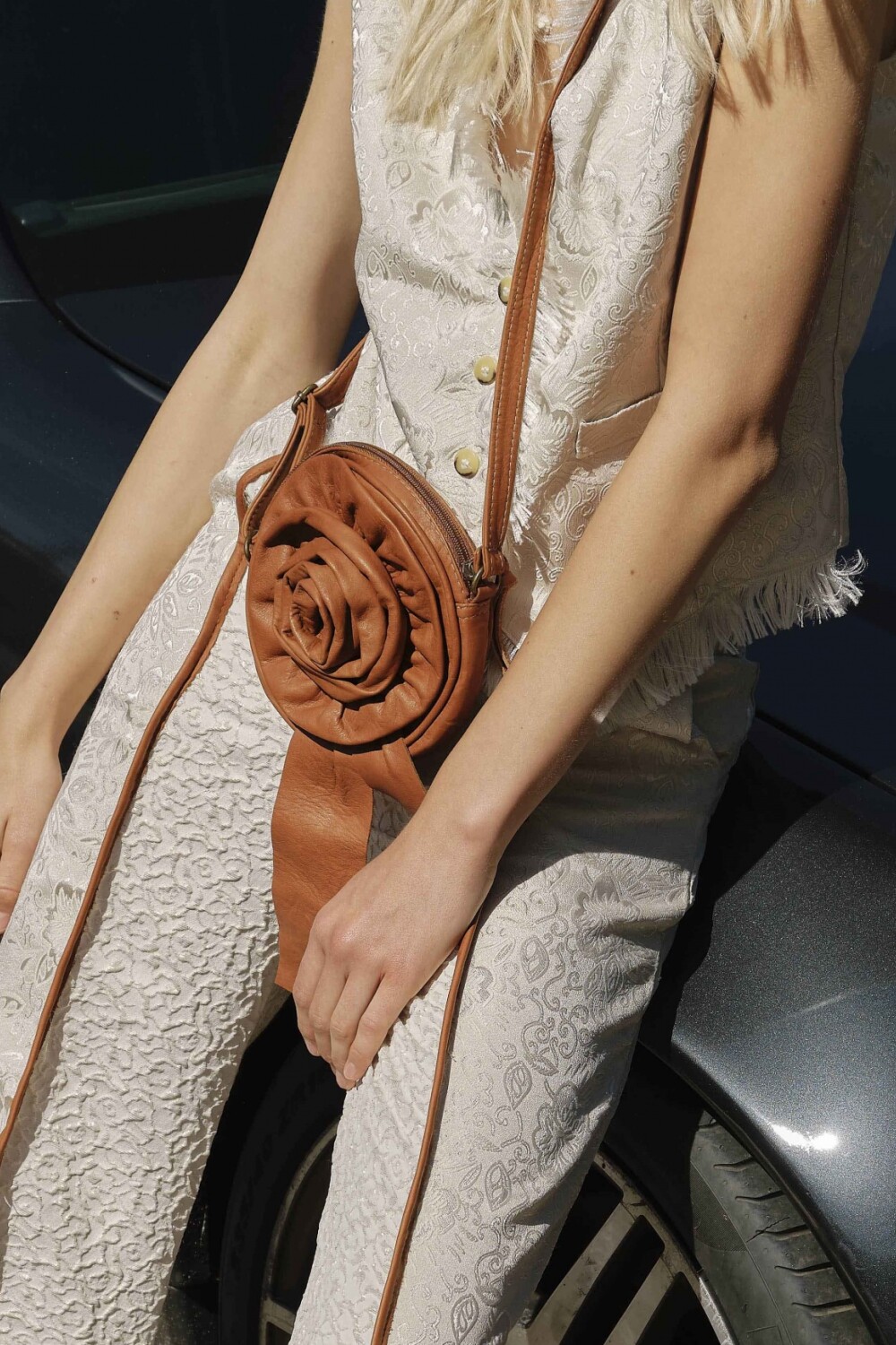 Rosette Bag Camel