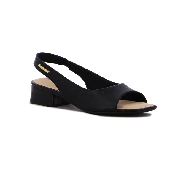 Sandalia Mujer Comfortflex Taco Bajo Negro