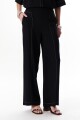PANTALON LINO POCKET NEGRO