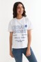 Remera m/c estampada colección Urbana BLANCO