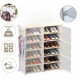 Zapatera Desmontable 24 Pares Color Blanco Zapatera Desmontable 24 Pares Color Blanco