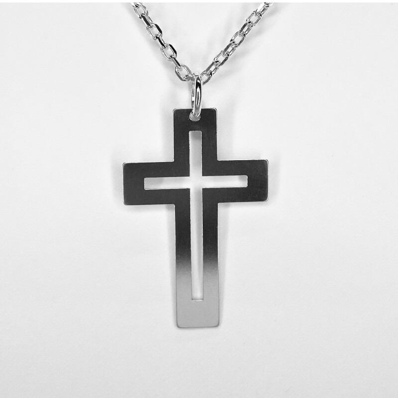 CRUZ DE PLATA 925 , TAMAÑO 3 CM L1ddlt-605-x3