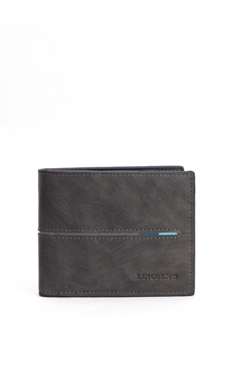 BILLETERA HOMBRE VAN GOGH NEGRO C/ GUARDA GRIS